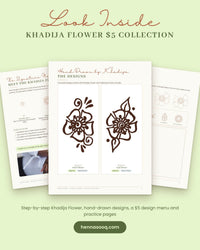 Thumbnail for $5 Khadija Flower Henna Designs - Henna Sooq