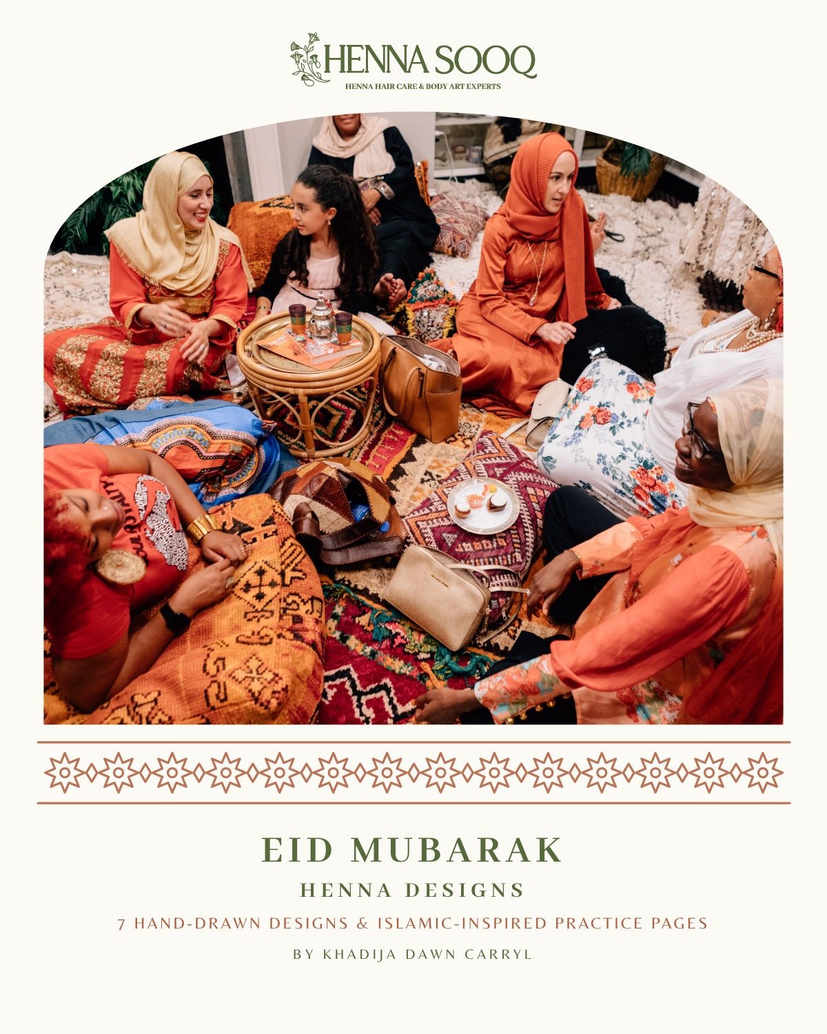 Eid Mubarak Henna Designs: 7 Hand-Drawn Designs & Islamic-Inspired Practice Pages (Free eBook) - Henna Sooq