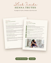 Thumbnail for Henna Truths: Misconceptions, Common Mistakes & Tips That You Need to Know (Free eBook) - Henna Sooq