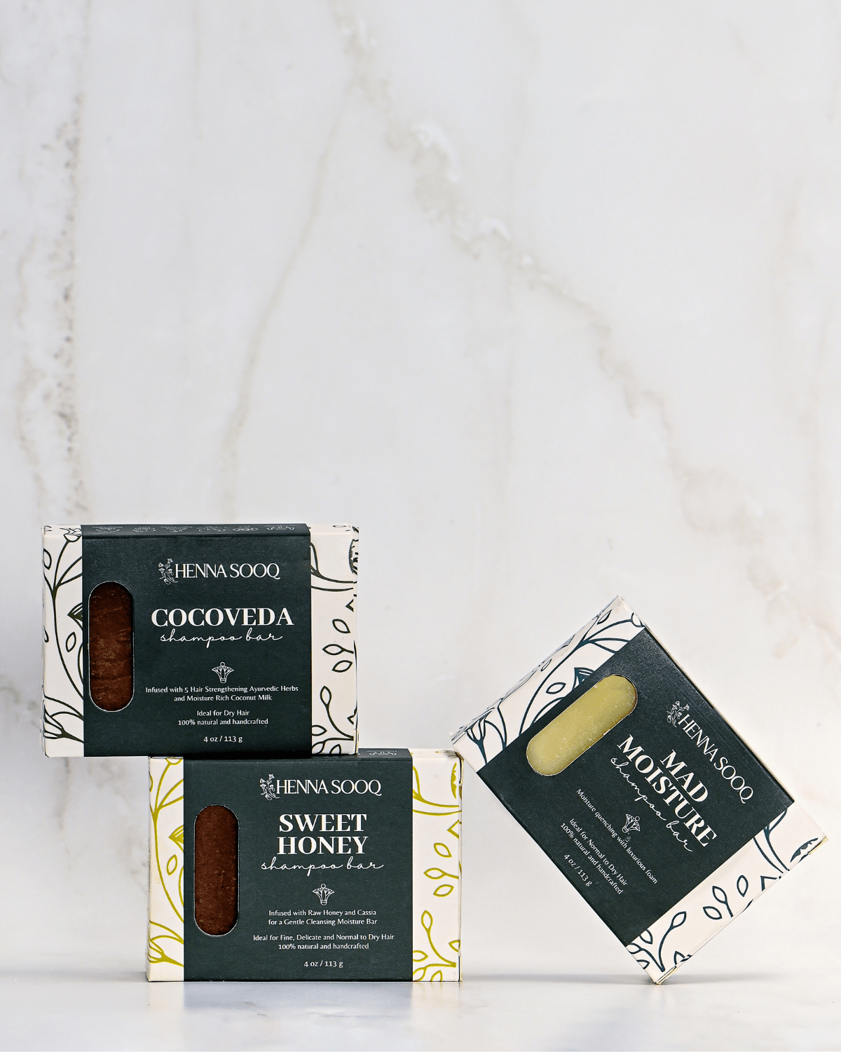 Hydrating Shampoo Bar Trio - Henna Sooq