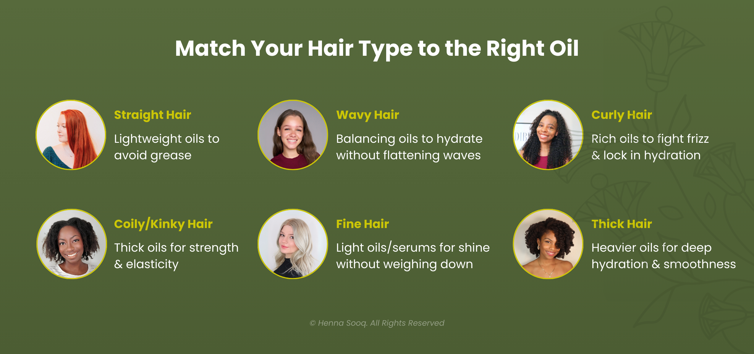 Match Your Hair Type to the Right Oil