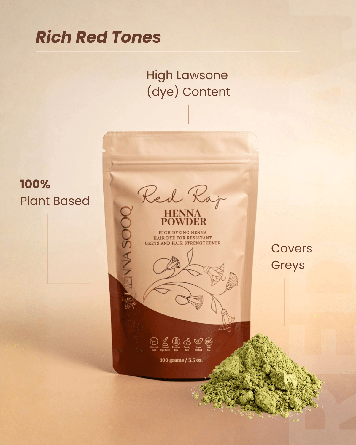 Red Raj Henna Hair Dye – Henna Sooq