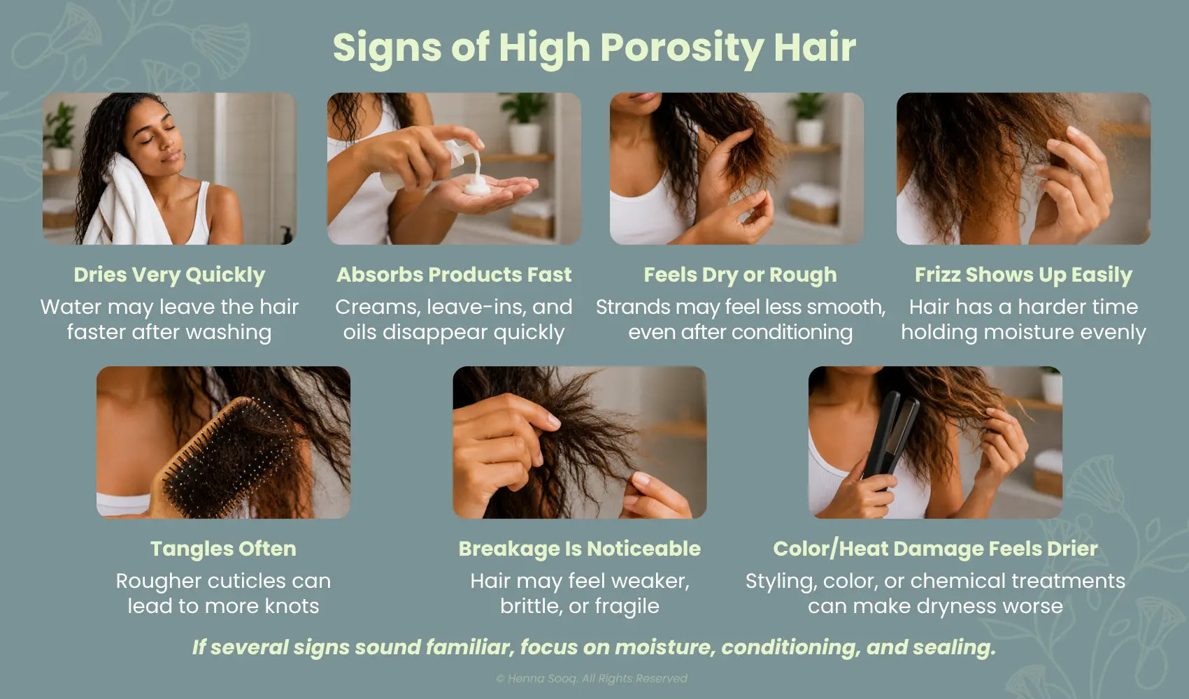 Signs of High Porosity Hair 