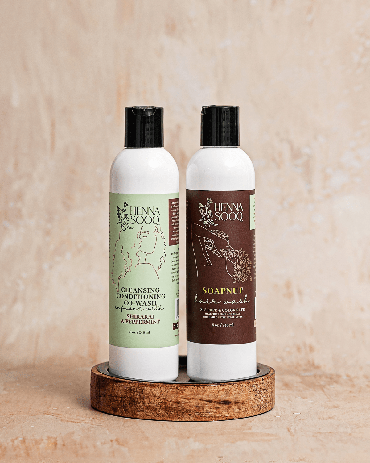 Soapnut Hair Wash and Peppermint Conditioner Bundle - Henna Sooq