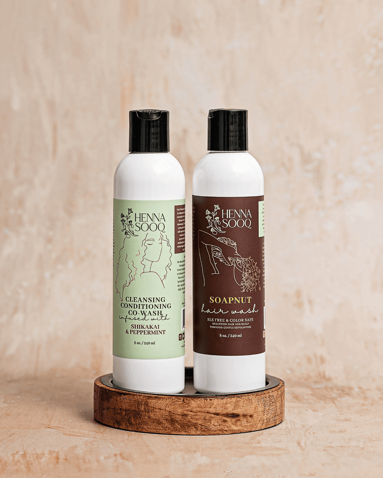 Soapnut Hair Wash and Peppermint Conditioner Bundle – Henna Sooq