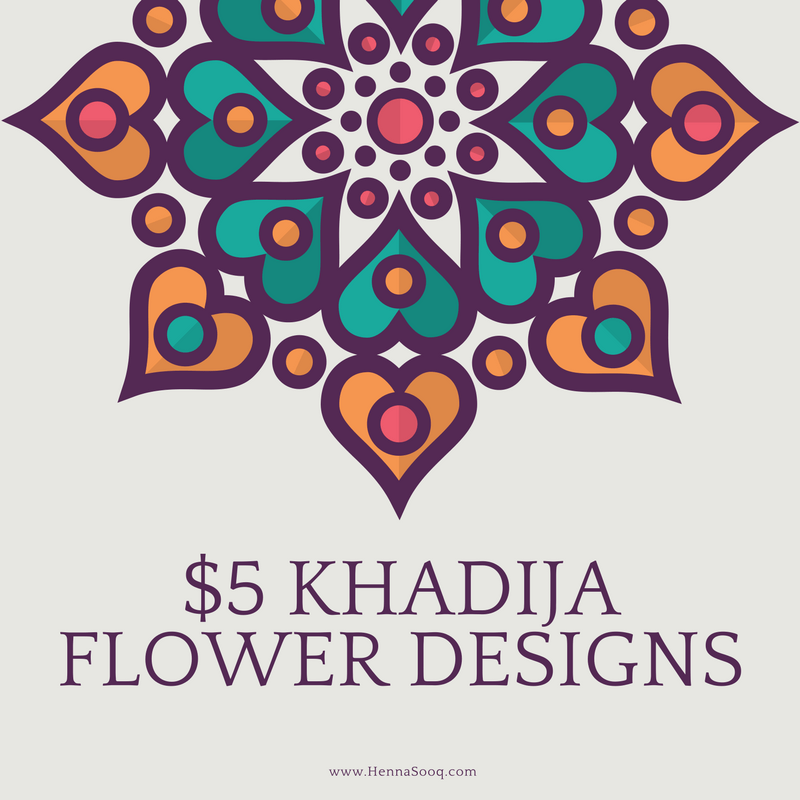 $5 Khadija Flower Henna Designs – Henna Sooq $5 Khadija Flower Henna Designs – Henna Sooq