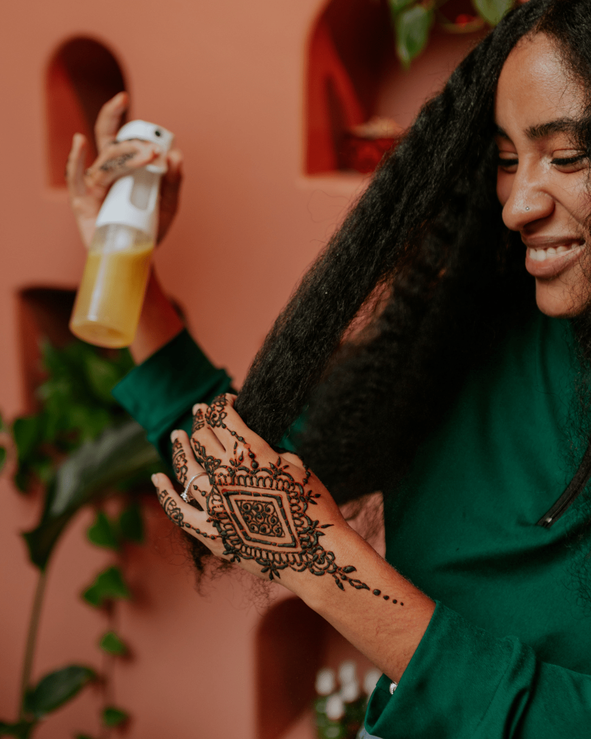 Intentional Hair Challenge + Hair Regimen - Henna Sooq